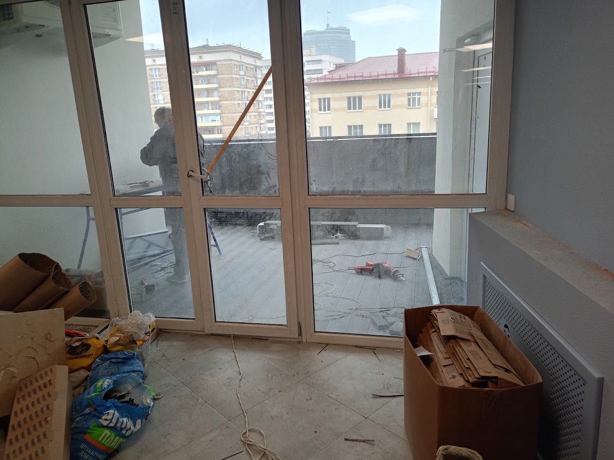 Уборка после ремонта — до